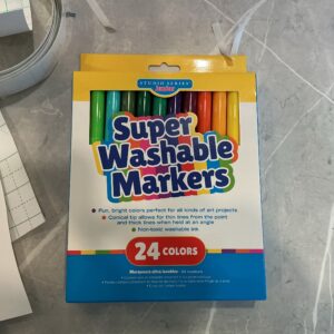 Super washable markers