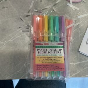 Pastel dual tip highlighters