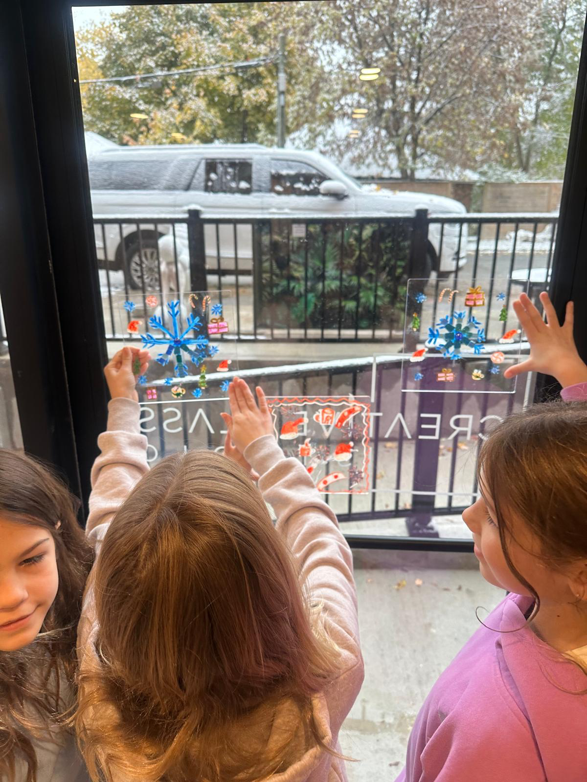 Shimmering Mosaic Snowflakes