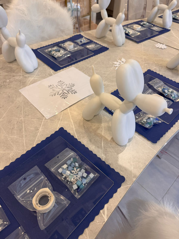 Shimmering Mosaic Snowflakes