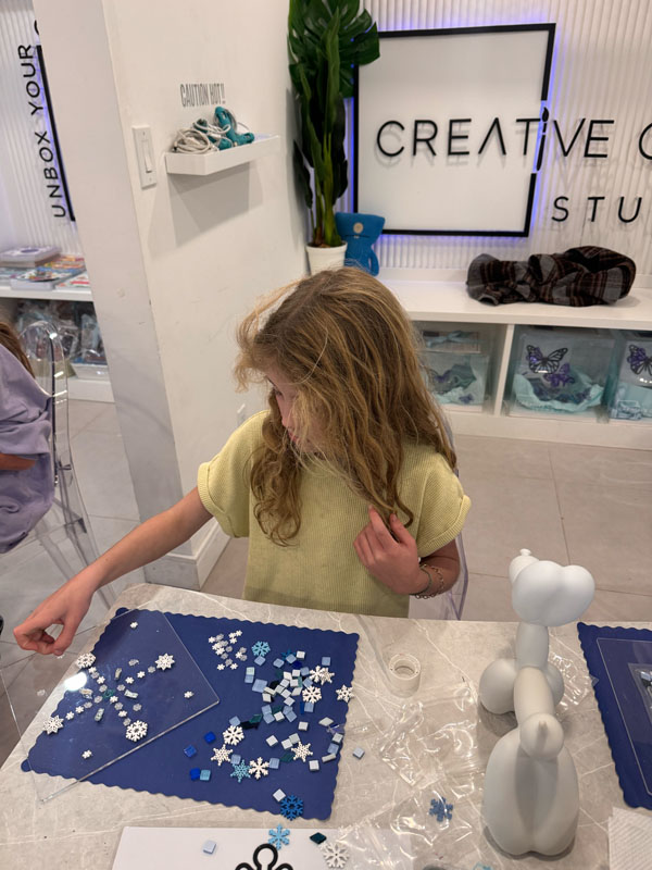 Shimmering Mosaic Snowflakes