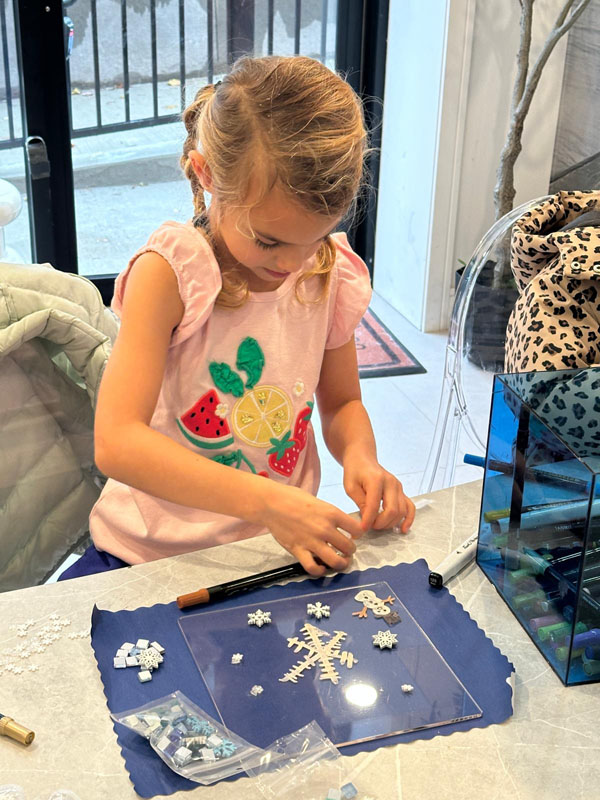 Shimmering Mosaic Snowflakes
